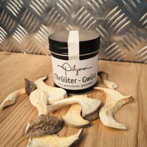 Kräuterseitling Gewürz (Pleurotus eryngii) in der Dose