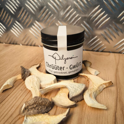 Kräuterseitling Gewürz (Pleurotus eryngii) in der Dose