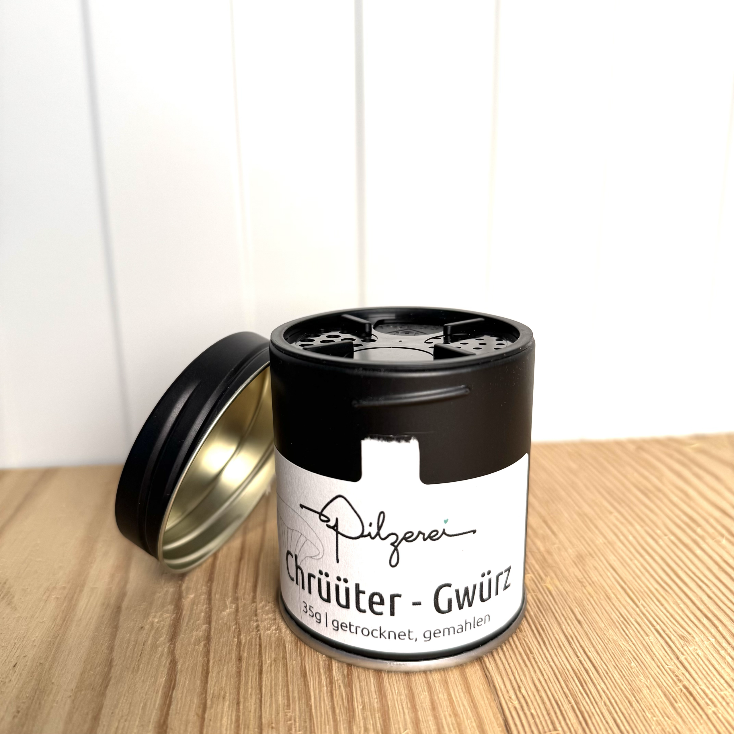 Kräuterseitling Gewürz (Pleurotus eryngii) in der Dose