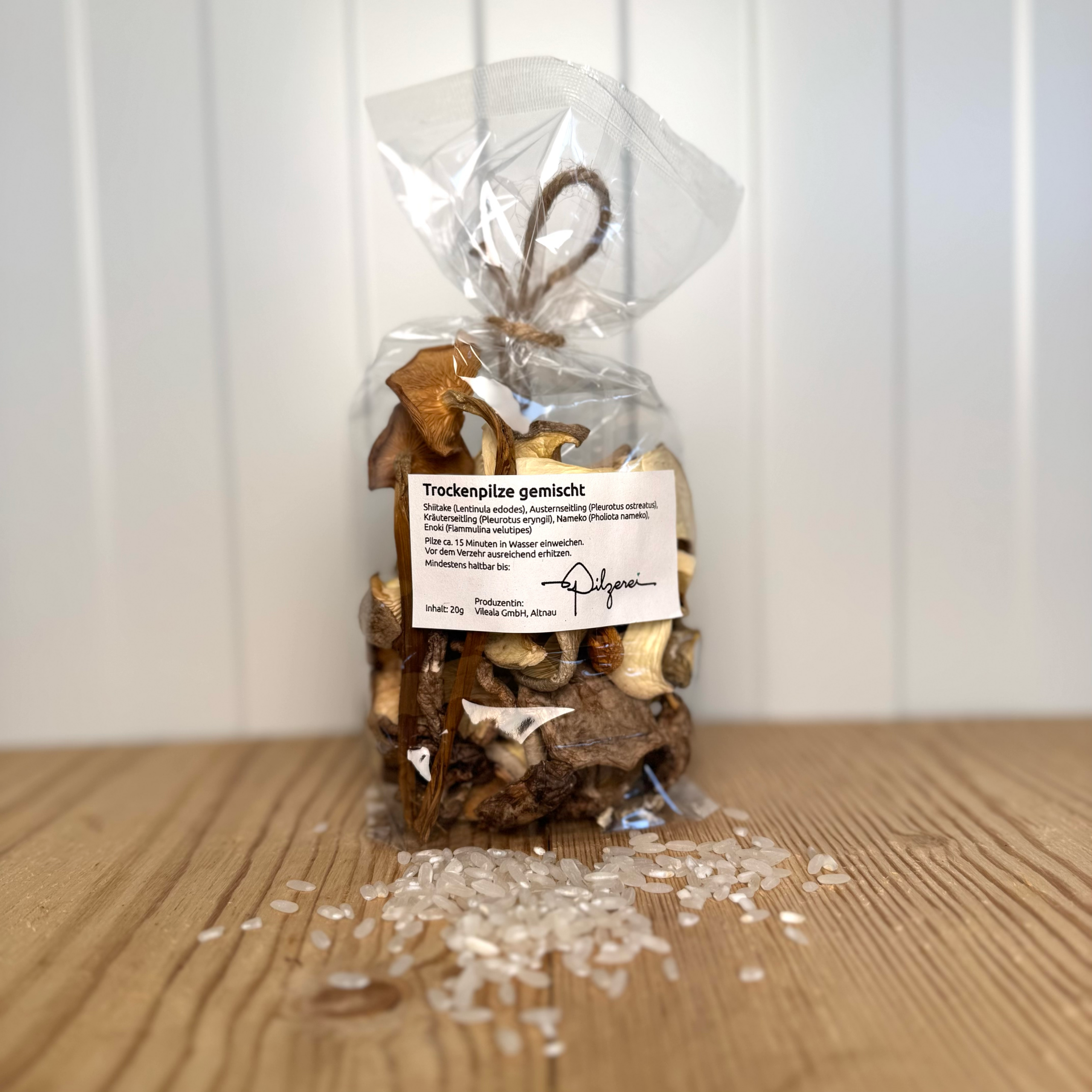 Gemischte Trockenpilze im Beutel, 20g