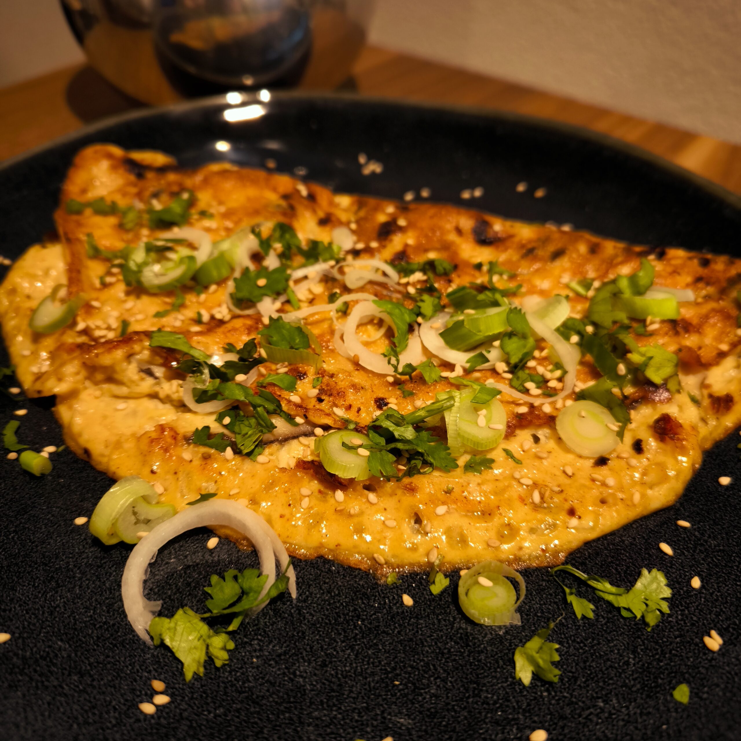 Rezept: Shiitake-Omelett mit Hüttenkäse
