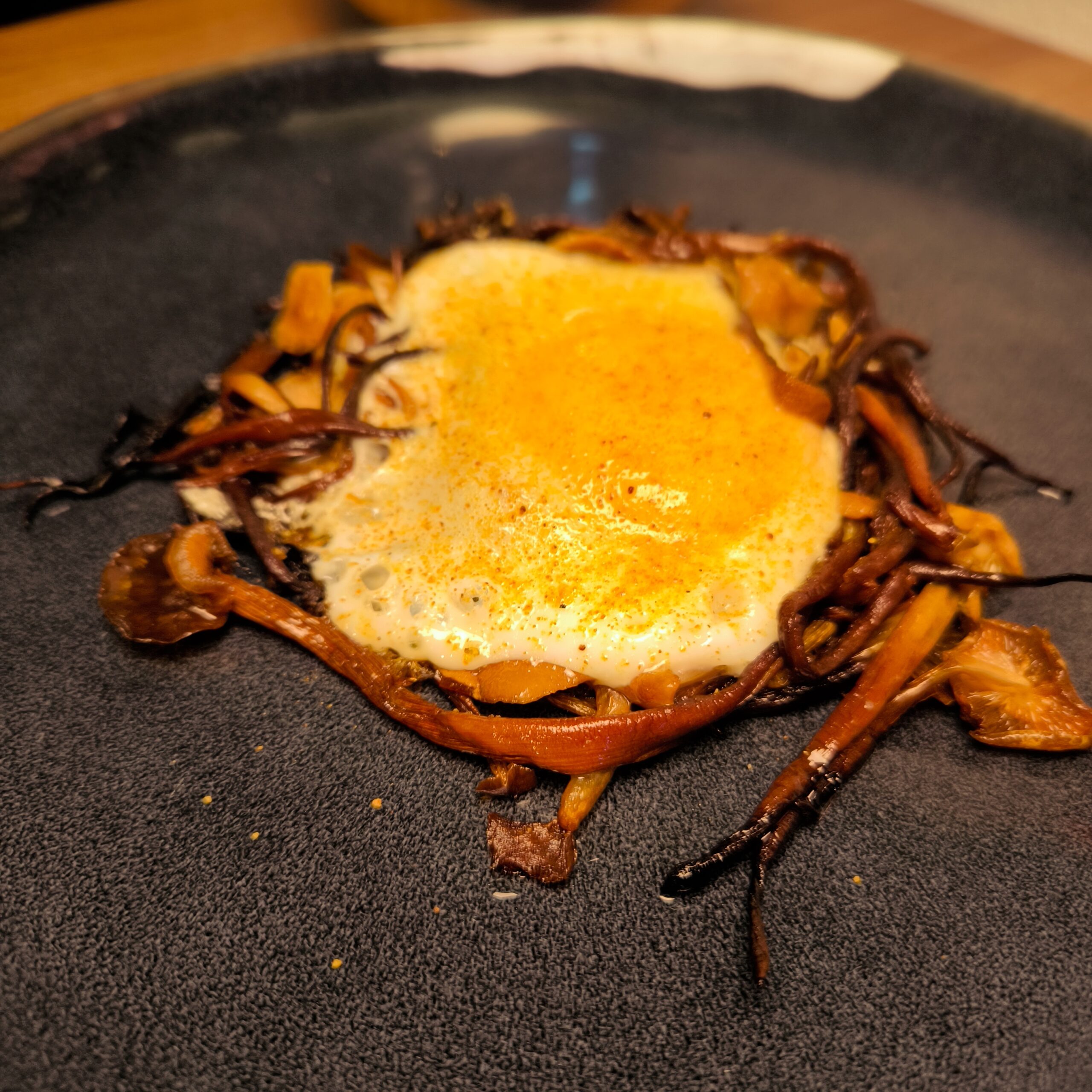 Rezept Enokinest mit Ei